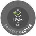 2021  United Wholesale Mortgage UWM Fastest Closer 